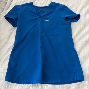 Royal Blue FIGS Catarina Scrub Top